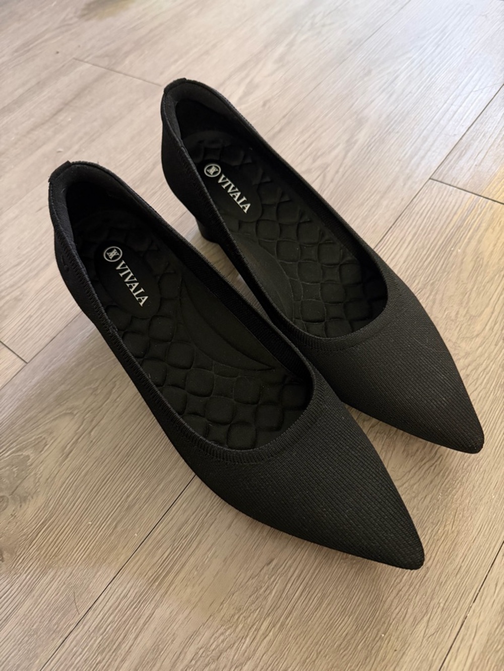 VIVAIA Black Pointed Toe Women’s Heels